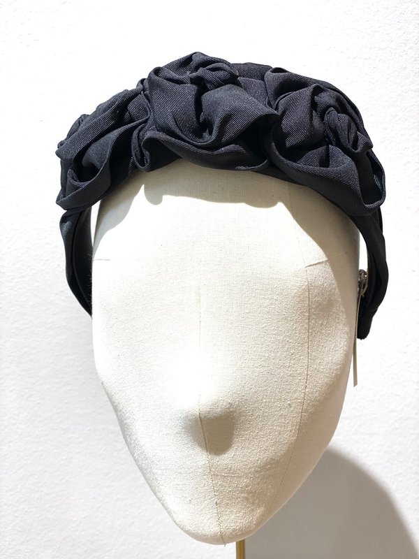 Jennifer Behr - Headband - Tripple Rosette - black
